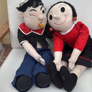 Charming Black and Red Stuffed Animal Collection Popey the sailor man Olive Oyl